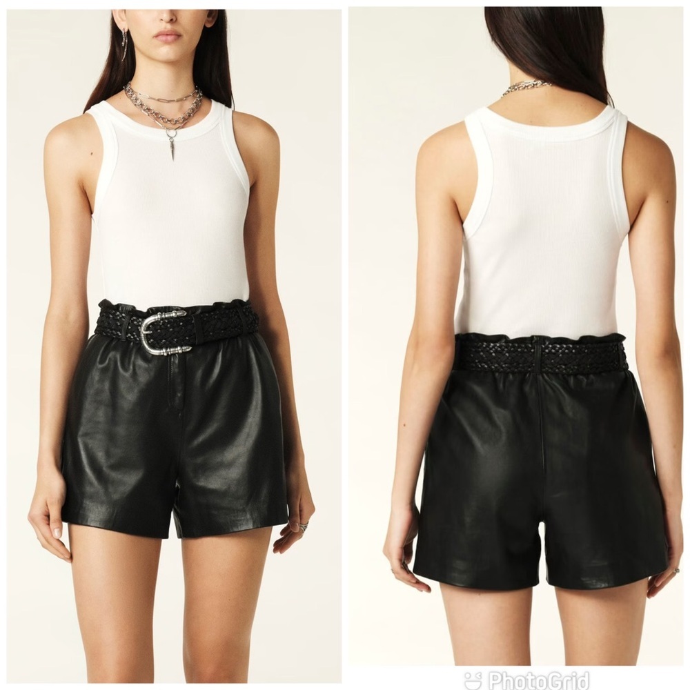 Ba&sh AGLAE High-waisted shorts in Black